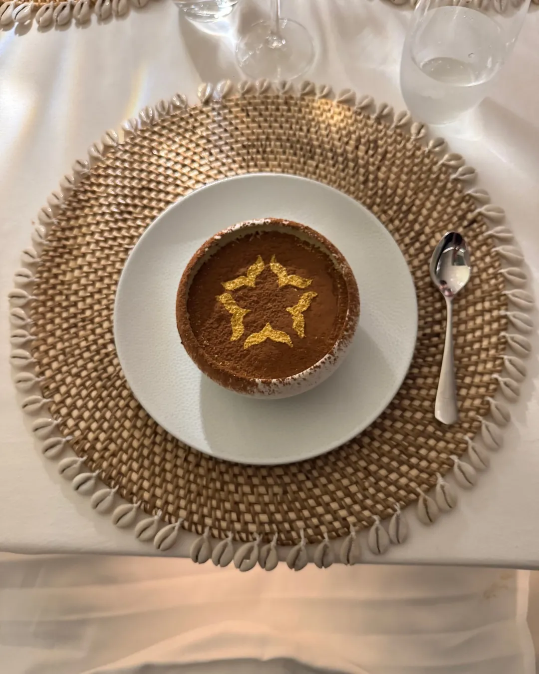 A dessert served on board One Planet